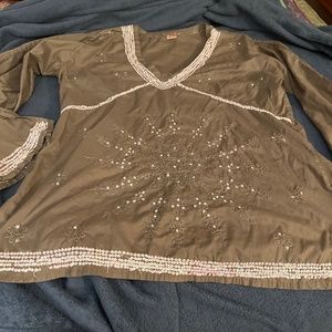 100% cotton Indian embroidered top